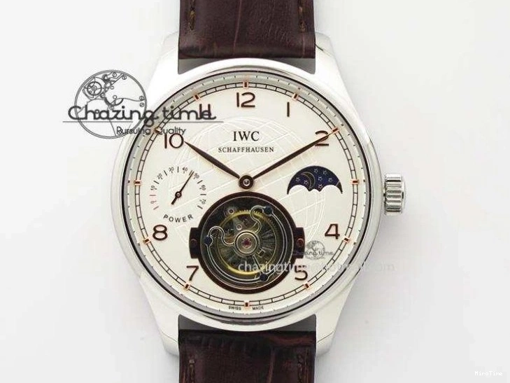 MIROTIME 0726 MoistureWicking Portuguese Real PR IW500704 ZF 1:1 Best Edition On Brown Leather Strap A52010 V 7311